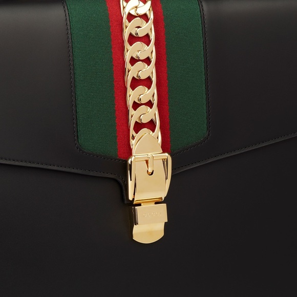 Gucci Black Sylvie Clutch Envelope Bag - Picture 2 of 15